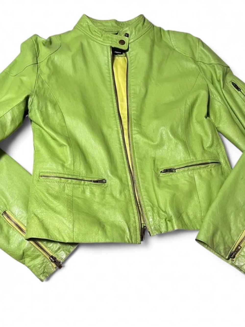 Women’s Green Leather Jacket